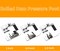 3 Sizes Rolled Hem Pressure Foot Sewing Machine Presser Foot Hemmer Foot Set (1/2 Inch, 3/4 Inch, 1 Inch) for Singer, Brother, Janome and Other Low Shank Adapter (Rolled Hem Presser Feet)